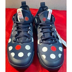 adidas Harden Vol. 5 Futurenatural Sz 10 Polka Dot Team Navy Basketball GW2955
